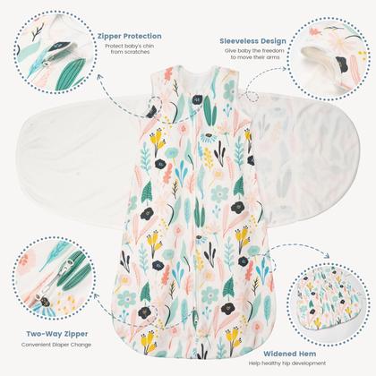 Imagem de Saco de dormir para bebês ZIGJOY Swaddle 1.0 Tog 100% algodão
