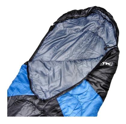 Imagem de Saco De Dormir Viper Nautika Impermeável Suporta 5 a 12 graus Azul + Isolante Térmico EVA Aluminizado