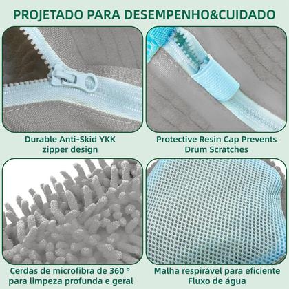 Imagem de Saco De Lavagem Tenis Sapatos Para Máquina De Lavar COR:CINZA