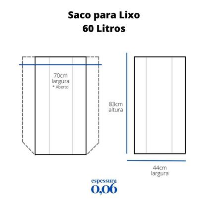 Imagem de Saco De Lixo 0,06 Resistente Com 4Kg -