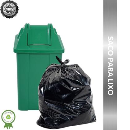 Saco de Lixo 100 L Uso Pesado Grosso Resistente 50 unidades - Ecom. Imagem de Saco de Lixo 100 L Uso Pesado Grosso Resistente 50 unidades