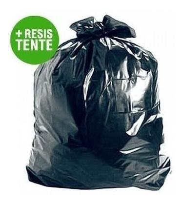 Imagem de Saco De Lixo 100 Lt Preto Resistente - 85x105 Pcte 100 Un