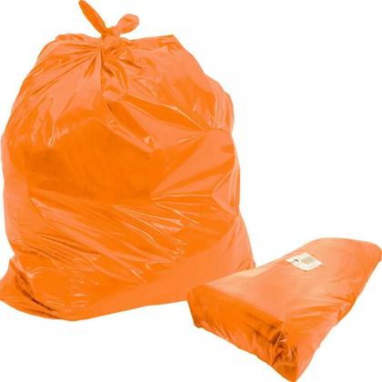 Imagem de SACO DE LIXO ESPECIAL 40L 45X55CM BAY PLASTIC - Laranja C/ 100un