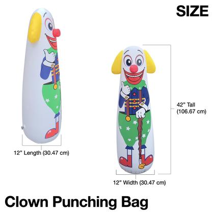 Imagem de Saco de pancadas Jet Creations Clown inflável com 107 cm de altura