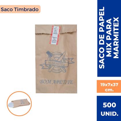 Imagem de Saco De Papel Para Marmitex Mono ou Kraft com 500 Unidades