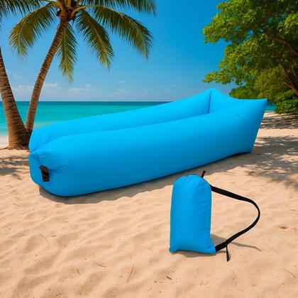 Imagem de Saco Inflável Portátil Ideal Para Relaxar No Lazer
