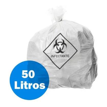 Imagem de Saco lixo hospitalar infectante 50l c/100 branco embalac