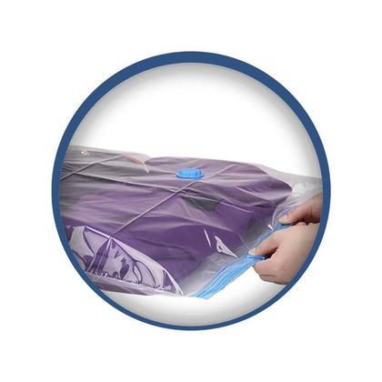 Imagem de Saco Organizador a Vácuo Transparente GG 80cm x 120cm