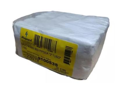 Imagem de Saco Papel Pipoca Branco Monolúcido Magapel N1 C/ 500 Unid