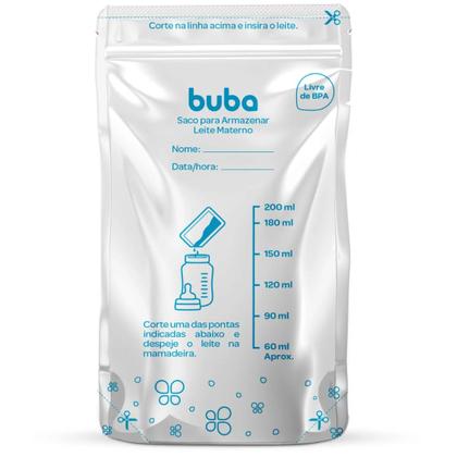 Imagem de Saco para Armazenar Leite Materno Kit 25 Unidades Saquinho de 200ml Buba 09923