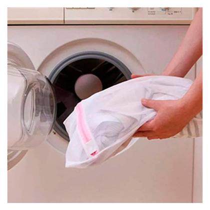Imagem de Saco para Lavagem de Roupas Delicadas com 40x50cm Poliéster