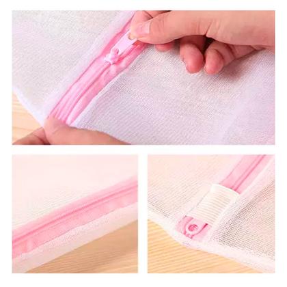 Imagem de Saco para Lavagem de Roupas Delicadas com 40x50cm Poliéster