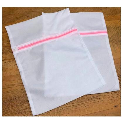 Imagem de Saco para Lavagem de Roupas Delicadas com 40x50cm Poliéster