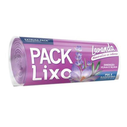 Imagem de Saco Para Lixo Pia E Banheiro Lavanda Pack Lixo 40 Unidades