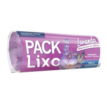 Imagem de Saco Para Lixo Pia E Banheiro Lavanda Pack Lixo 40 Unidades