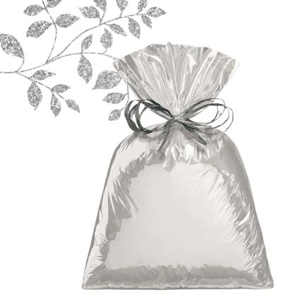 Imagem de SACO PARA PRESENTE METALIZADO 50x70 PARA EMBALAGEM COM 25UN