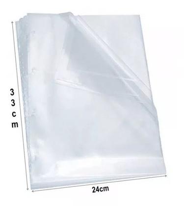 Imagem de Saco Plastico Envelope Sem Furos 24x33 0,06 A4 Ofício 100un Dac