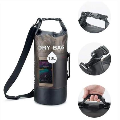 Imagem de Saco Seco à Prova d'Água 10L/20L - Ideal para Natação, Trekking, Rafting e Caiaque