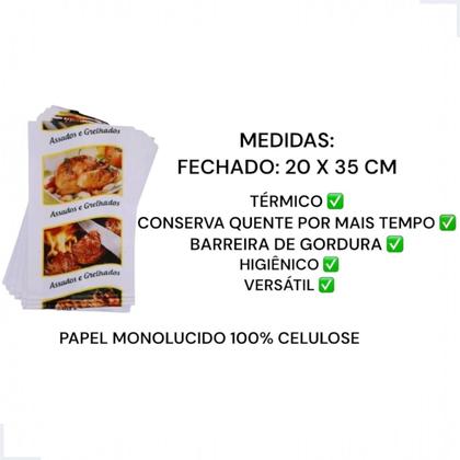Saco termico frango asssado embalagem 250un carnes grelhados - GENÉRICA Imagem de Saco termico frango asssado embalagem 250un carnes grelhados