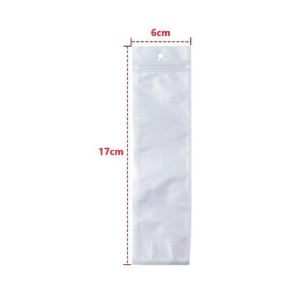 Imagem de Saco Zip Poolsy 6cmx17cm Frente Transparente Fundo Branco 100 Unid