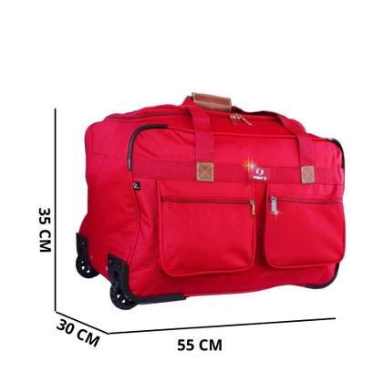 Imagem de Sacola Bolsa Mala De Viagem De Bordo Média Com Rodinhas Cor:AzulTamanho:MGenero:Unissex