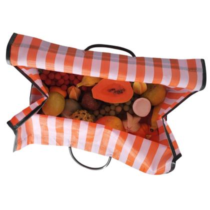 Imagem de Sacola de compras dobrável bolsa feira reforçada portátil