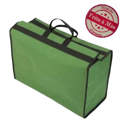 Imagem de Sacola de feira ferramentas em lona caminhão resistente Verde M