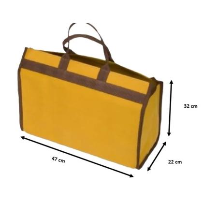 Imagem de Sacola de feira ferramentas em lona caminhão resistente Verde M