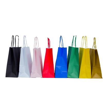 Imagem de Sacola de papel Kraft várias cores com 10 Unidades