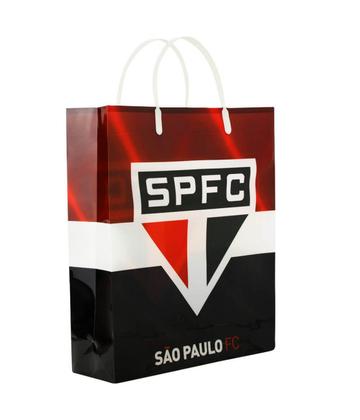 Imagem de Sacola De Presentes Cores Time 33x9x27cm - São Paulo SPFC