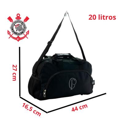 Imagem de Sacola De Viagem Poderoso Timão Bolsa Tiracolo Corinthians Oficial