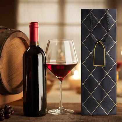 Imagem de Sacola De Vinho Garrafa Presente De Papel Reforçada 10 Und
