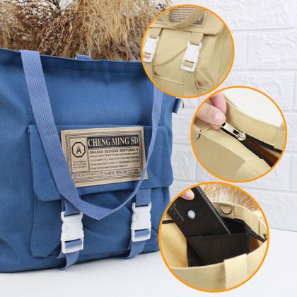 Imagem de Sacola Eco Bag de Zíper com Alça Transversal Bolso Interno