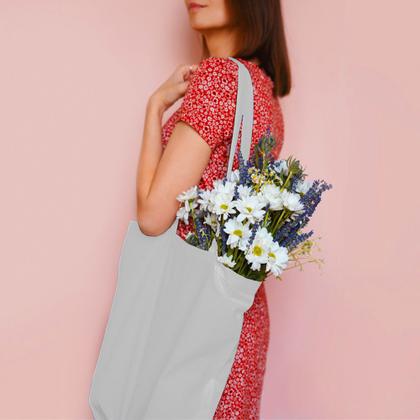 Imagem de Sacola Ecobag em Algodão 37x41cm Asti TopGet
