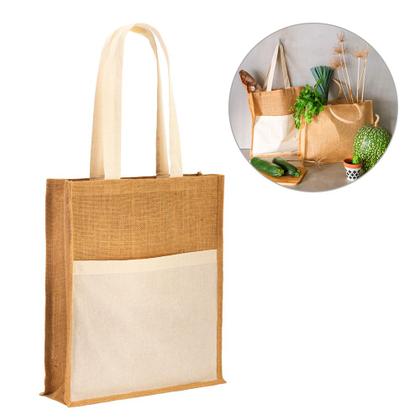 Imagem de Sacola Ecobag em Juta 37x41 cm Bolonha TopGet