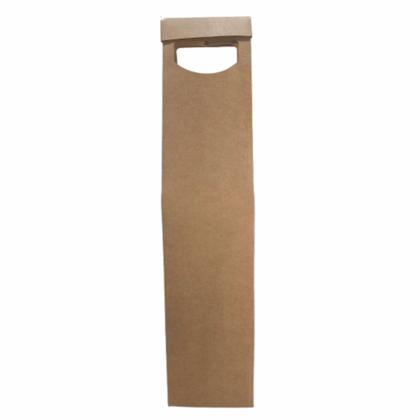 Imagem de Sacola Embalagem De Papel Kraft 280G Para Garrafa De Vinho E Bebida 20 Unidades