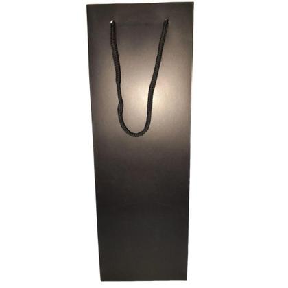 Imagem de Sacola/Embalagem Vinho Presente 36x12x8cm Preto - Quanhe