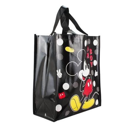 Imagem de Sacola Feira Reutilizável Preto Mickey 39x35cm - Disney