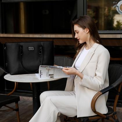 Imagem de Sacola para laptop MOSISO PU Leather 13-13,3 polegadas para mulheres