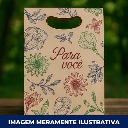 Imagem de Sacola Para Você 20x29cm C/10 Un Presente Criativo, Love, Aniversário, Eu Te Amo, Coração