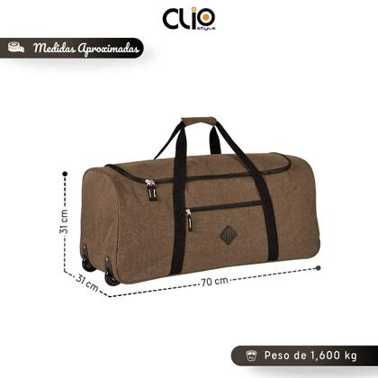 Imagem de Sacola Viagem Carrinho Rodinhas Grande Original Clio Style