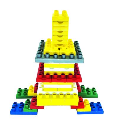 Imagem de Sacolão Forme E Transforme Com 500 Peças De Encaixe