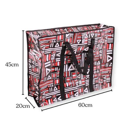 Imagem de Sacolao gigante 60x45cm bolsa multiuso sacola mala viagem transporte sacoleira organizador zip