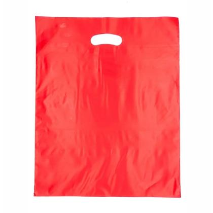 Imagem de Sacolas Plástica Boca de Palhaço alça vazada reta com 1kg.