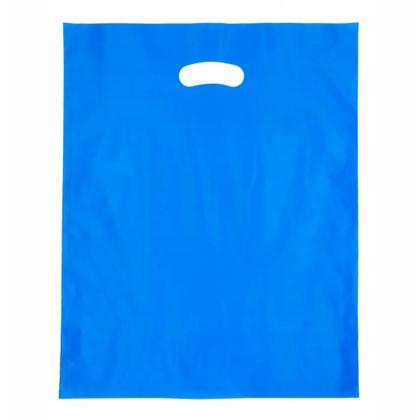 Imagem de Sacolas Plástica Boca de Palhaço alça vazada reta com 1kg.