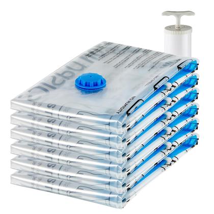 Sacos de armazenamento com compressão a vácuo que economizam espaço Jumbo x6 - Amazon Basics Imagem de Sacos de armazenamento com compressão a vácuo que economizam espaço Jumbo x6