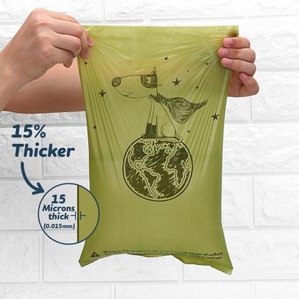 Imagem de Sacos de cocô de cachorro Ley's 360 unidades biodegradáveis com dispensador