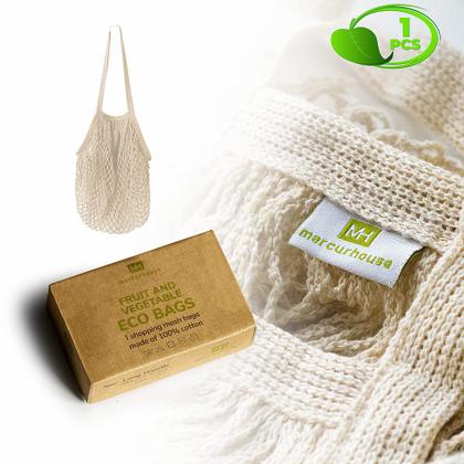 Imagem de Sacos de compras reutilizáveis de algodão String 35x40cm, pacote com 2