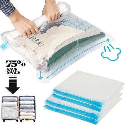 Sacos de Compressão para Viagem - Economize Espaço na Bagagem e em Cruzeiros Imagem de Sacos de Compressão para Viagem - Economize Espaço na Bagagem e em Cruzeiros