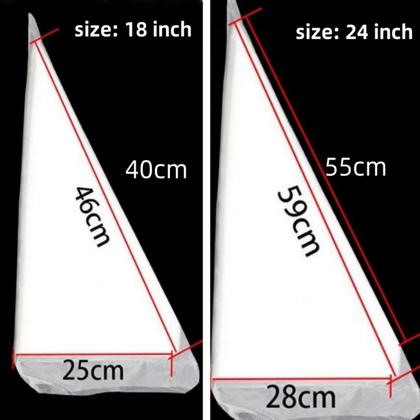 Imagem de Sacos de confeitar AMBESTAR Extra Large, 60 cm, descartáveis, 100 unidades